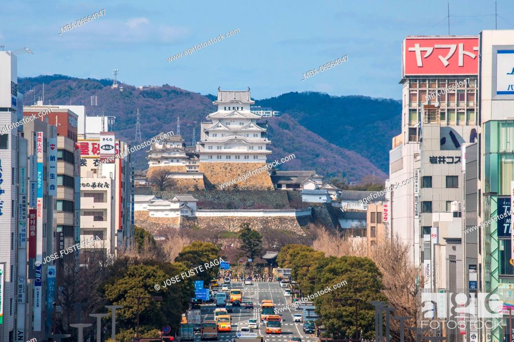 Imagen: Japan, Himeji City, Himeji Castle, UNESCO World Heritage.