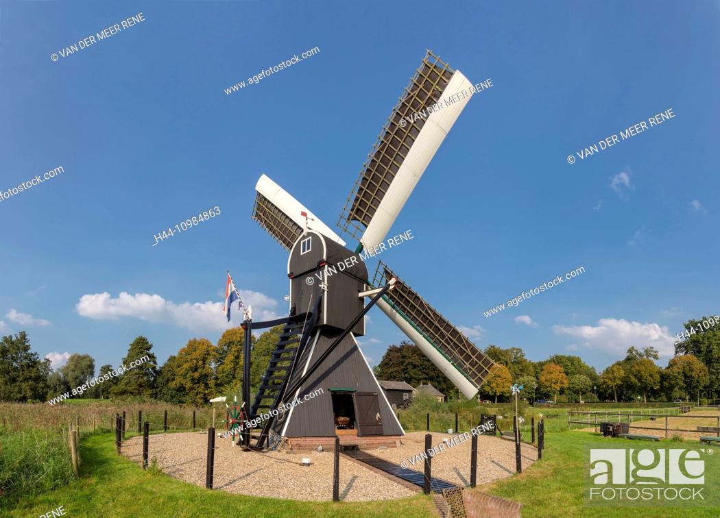 Stock Photo: Follega windmill in Gelderland.