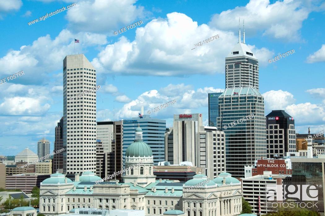 Imagen: USA, Indiana, Indianapolis skyline.