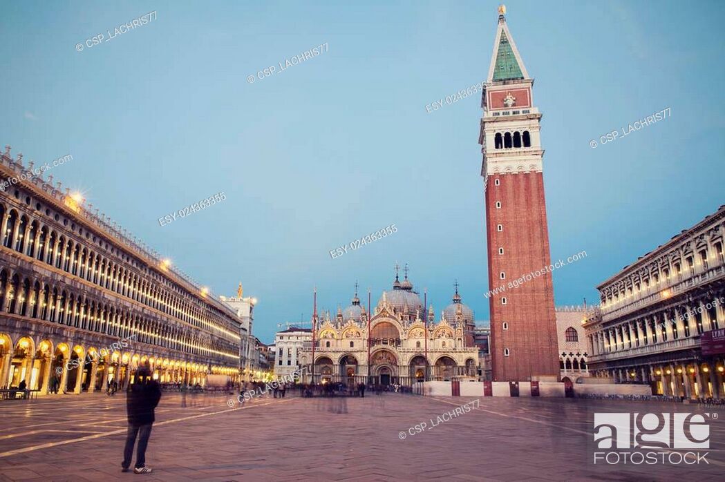 Stock Photo: San Marco square in Venice, Italy.