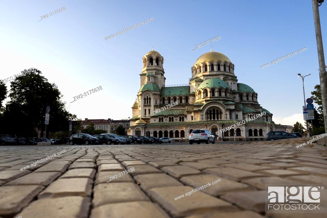 Stock Photo: The St. Alexander Nevsky Cathedral in the historic Bulgarian capital. Sofia, Bulgaria.
