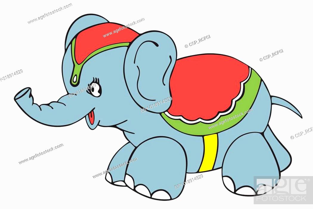 Circus Elephant, Stock Vector, Vector And Low Budget Royalty Free Image.  Pic. ESY-018914529 | agefotostock