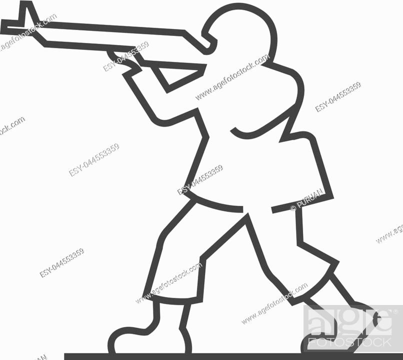 Soldiers marching - Openclipart