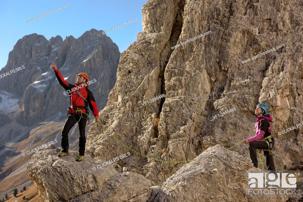 Stock Photo: Dolomites, Fassa Valley, Alps, Trentino, Europe, Italy, Vajolet, Gardeccia site, .