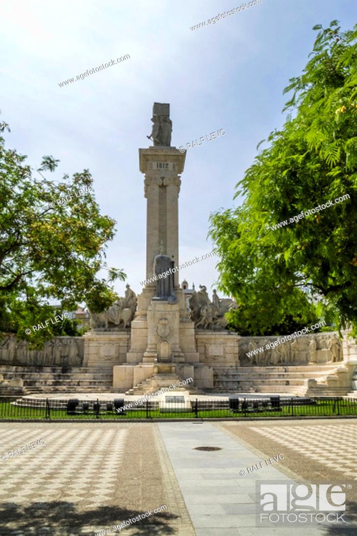 Stock Photo: Spain, Cadiz - Monument to the Constitution of 1812.