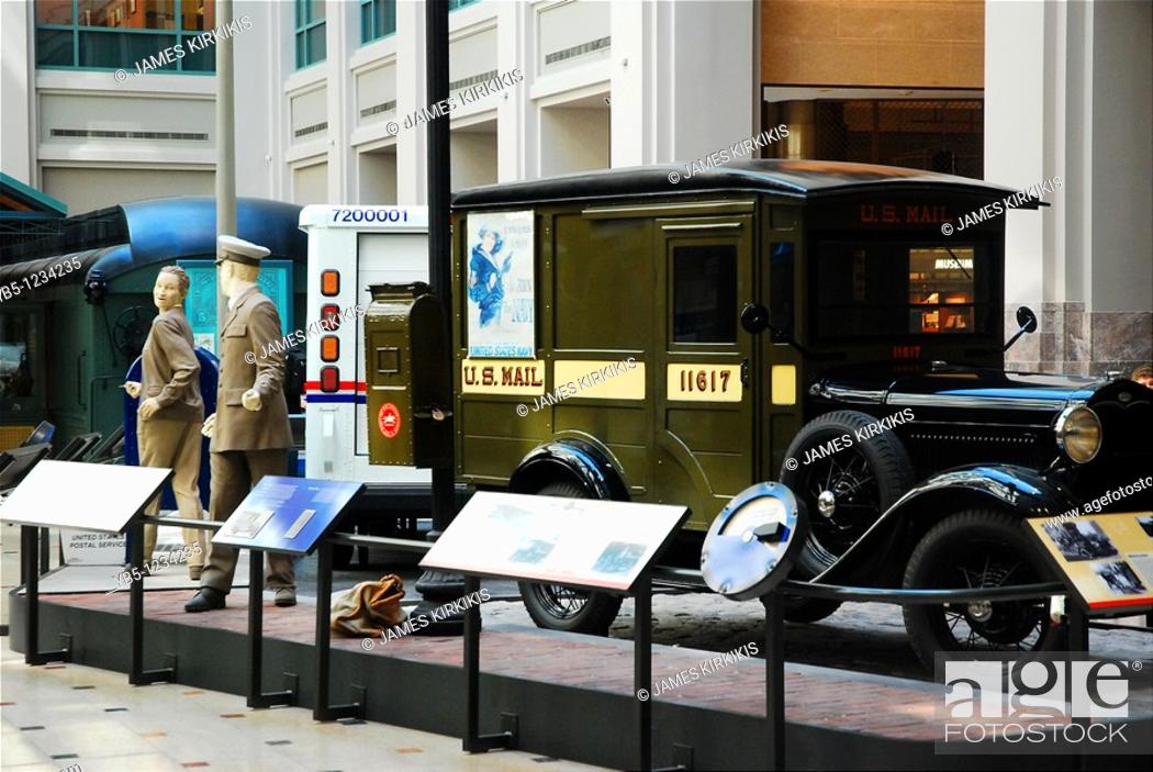 Stock Photo: Old and New, US Postal Museum.