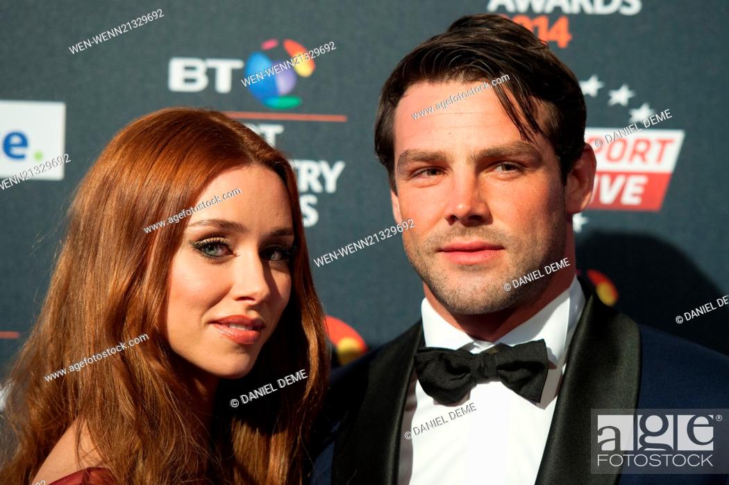Stock Photo: BT Sport Industry Awards held at Battersea Evolution - Arrivals. Featuring: Una Foden,  Ben Foden Where: London, United Kingdom When: 08 May 2014 Credit: Daniel.