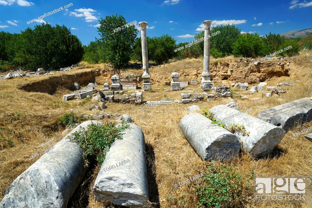 Stock Photo: Martyrs' Church. Aphrodisias. Ancient Greece. Asia Minor. Turkey.