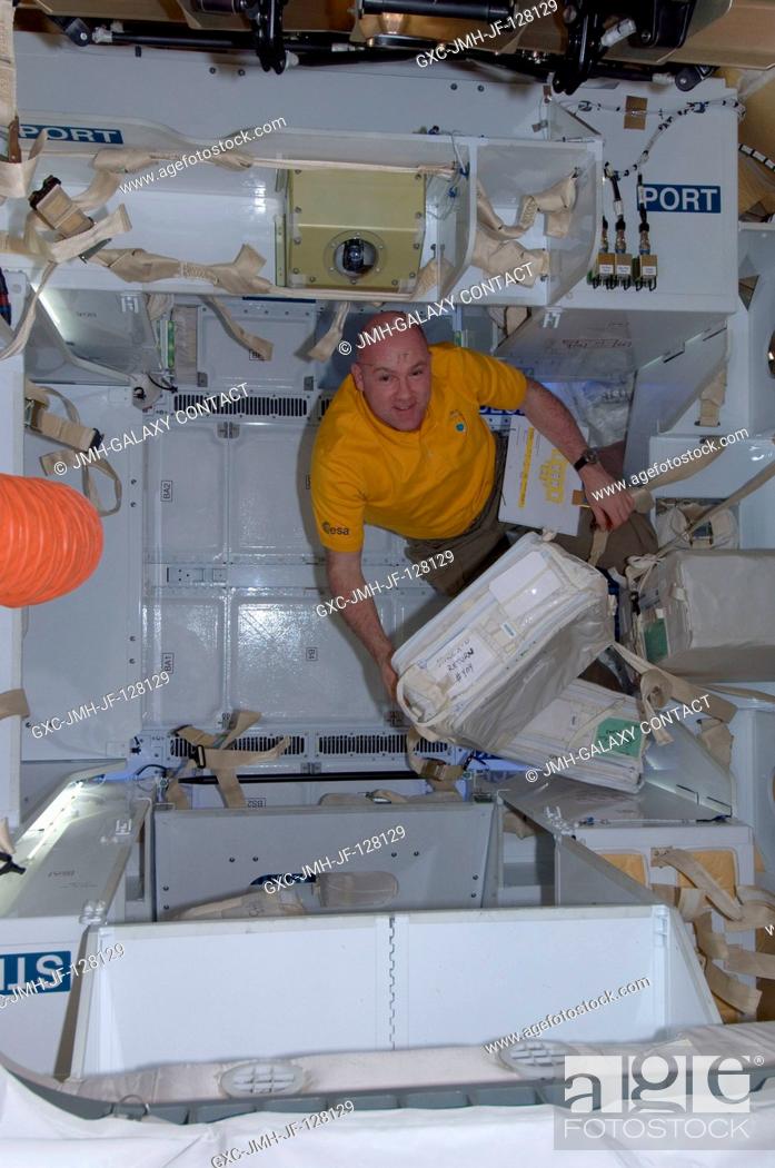 Stock Photo: This view of European Space Agency astronaut Andre Kuipers, Expedition 31 flight engineer, is among the first set of imagery from the crew showing the freshly.