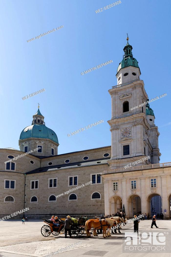 Stock Photo: Austria, Salzburg, View of Salzburg Cathedral.