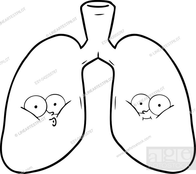 cartoon lungs, Stock Vector, Vector And Low Budget Royalty Free Image. Pic.  ESY-042055787 | agefotostock