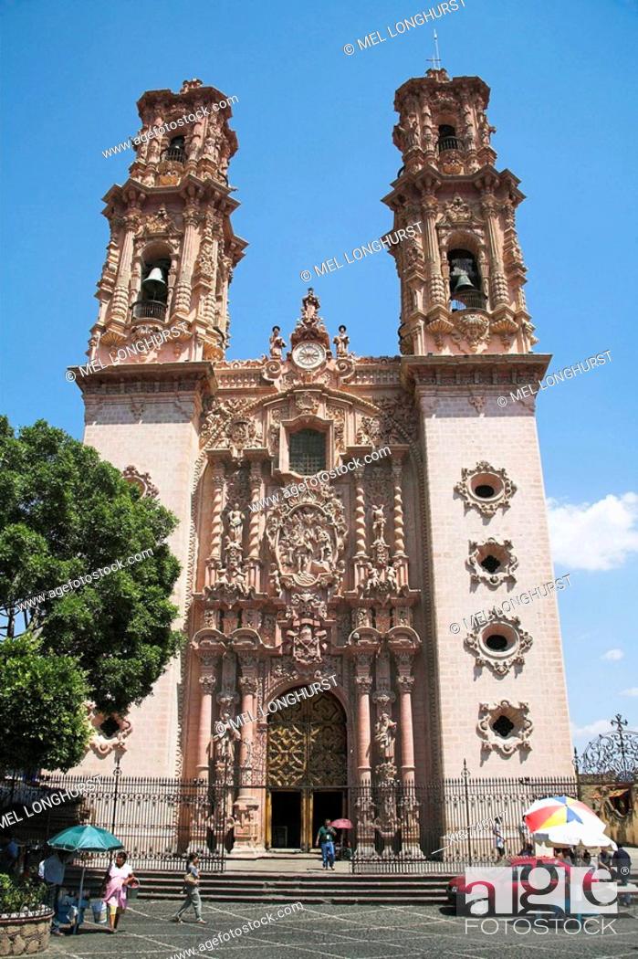 Iglesia de Santa Prisca, Santa Prisca Church, Plaza Borda, Zocalo, Taxco,  Mexico, Stock Photo, Picture And Rights Managed Image. Pic. XI3-745117 |  agefotostock