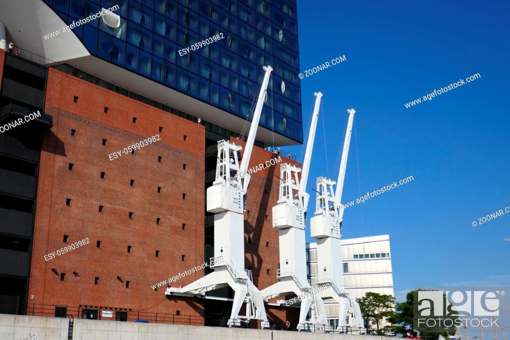 Stock Photo: Concert Hall, Hotel, World, Group, 4, Transport, Work, Working, Industry, Technology, Achievement, Machine, Free, City, Traffic, Sightseeing, Tower, Plus, Cityscape, Urban, Architecture, Building, Harbor, Port, Skyscraper, Landmark, Monument, Container, Crane, Construction
