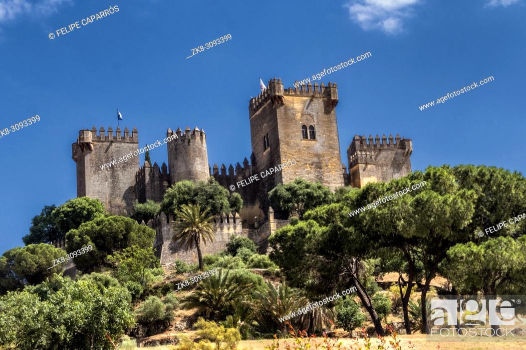 Stock Photo: Castle of Almodovar del Rio, It is a fortitude of Moslem origin, it was a Roman fort and the current building has definitely origin Berber.