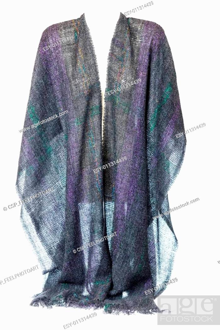 Stock Photo: Invisible mannequin model wearing colourful neckwear or scarf.