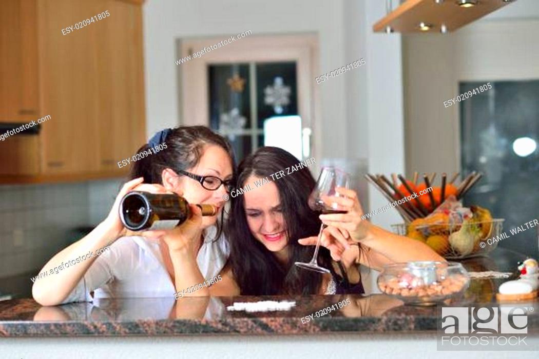 Two drunk women, Stock Photo, Picture And Low Budget Royalty Free Image.  Pic. ESY-020941805 | agefotostock