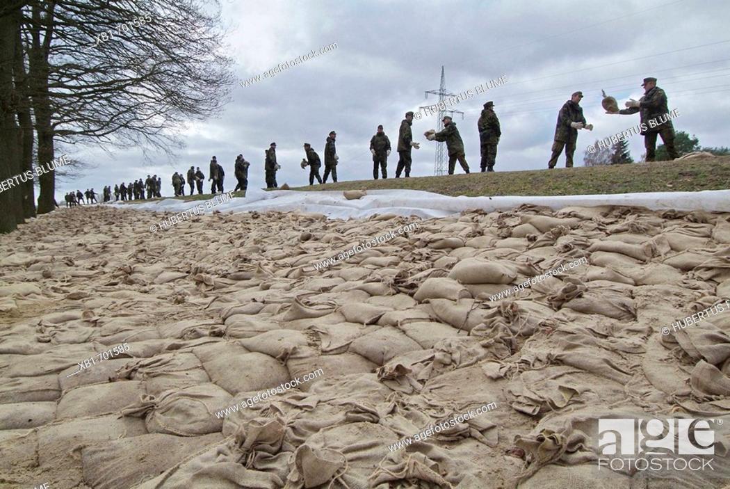Stock Photo: Germany, Lower Saxony, flood.