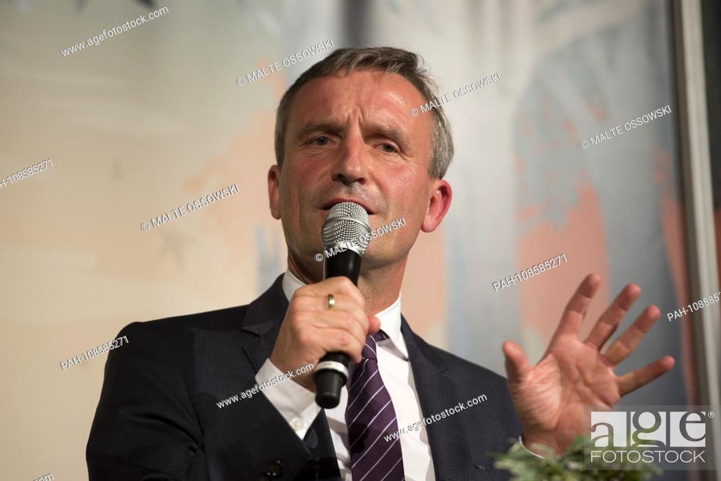Stock Photo: Thomas GEISEL, Mayor of the City of Duesseldorf, Portraet, PortrÃ-t, Portrait, cropped single image, single motive, CAMPFIRE 2018 - Festival for journalism and.