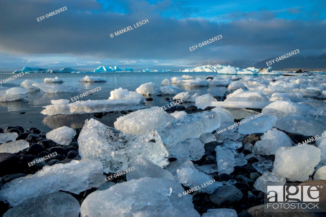 Stock Photo: Glacier Lagoon Jökulsarlon Iceland.