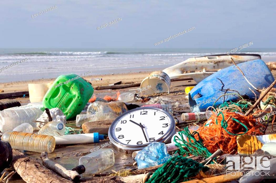 Stock Photo: Pollution: Time to wake up!.