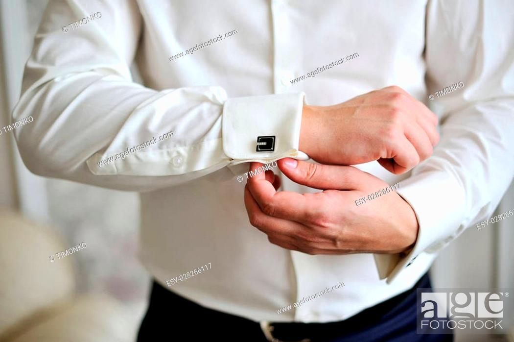 famous Compliance to Alleviation man wear a white shirt and cufflinks, Stock Photo, Picture And Low Budget  Royalty Free Image. Pic. ESY-028266117 | agefotostock