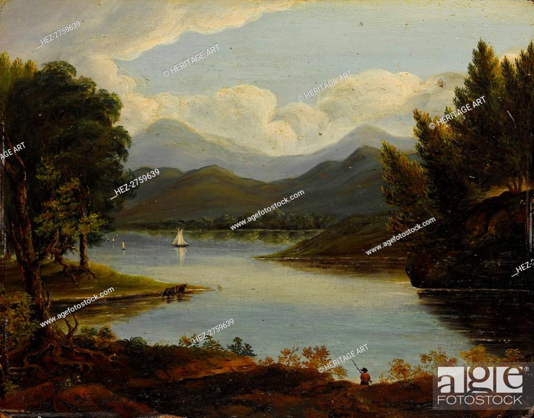 Stock Photo: Hudson River Scene, 1830-50. Creator: Victor de Grai.