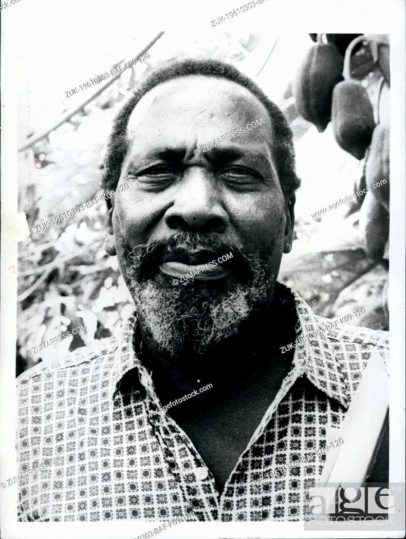 Stock Photo: Mar. 03, 1961 - The Voice of Jomo Kenyatta - Applauded at Ali Africa People's Conference in Cario: The Voice of Jomo Kenyatta the convicted leader of the Mau.