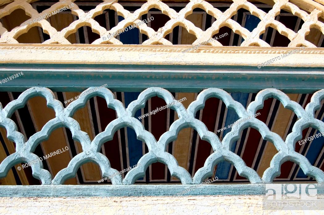 Stock Photo: moroccan architectural ornament.