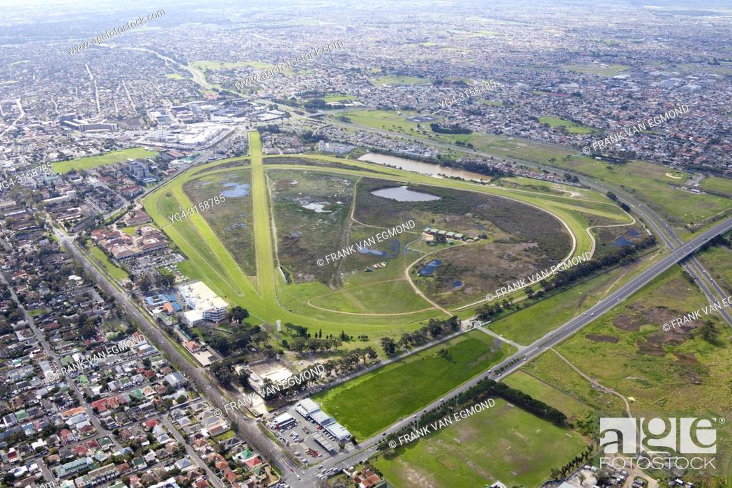 Stock Photo: Kenilworth Race Course Aerial, Cape Town, South Africa.