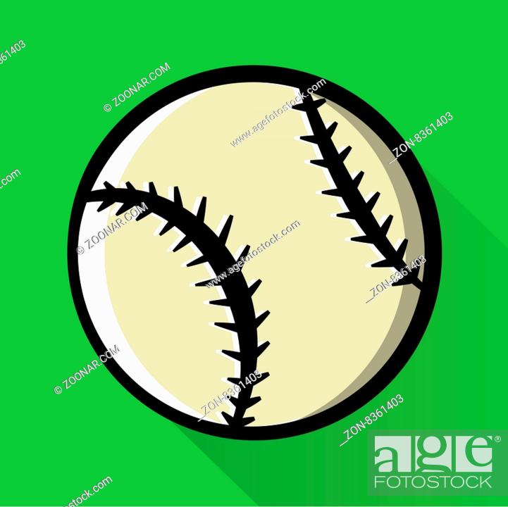 Stock Photo: A baseball icon design illustration. Vector EPS 10 available.