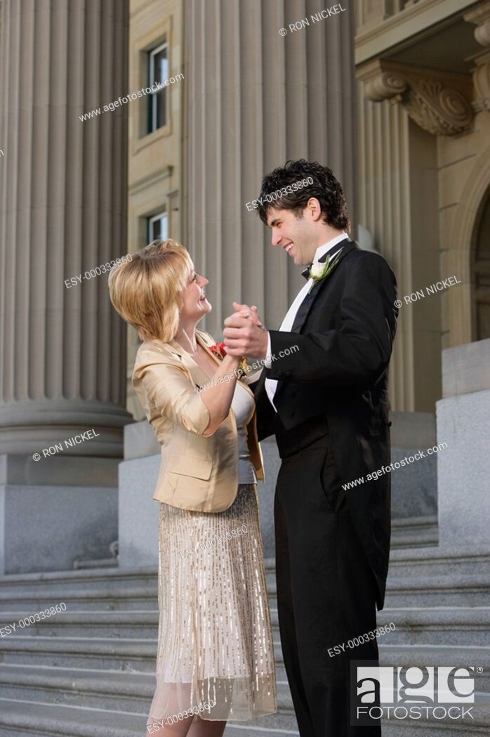 Stock Photo: Groom and his mother.