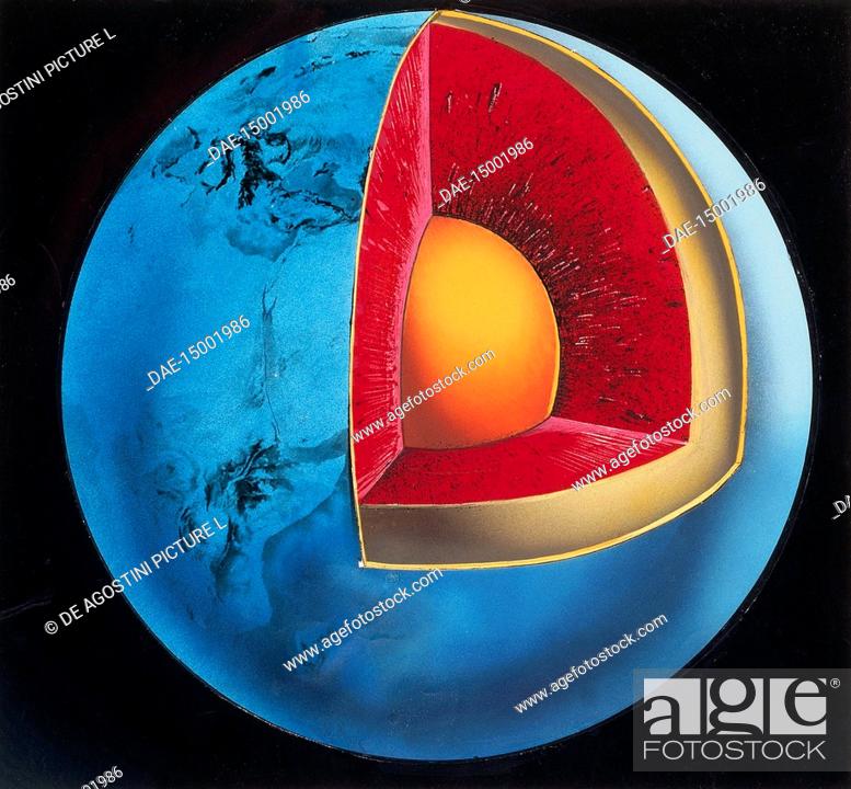 Diagram Of The Earth S Interior Showing The Crust Aluminium