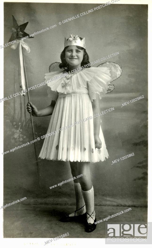 Stock Photo: Dorothy - dressed up as a Star or as The Fairy Queen. Taken by a photograph in St Ives, Cambridgeshire.