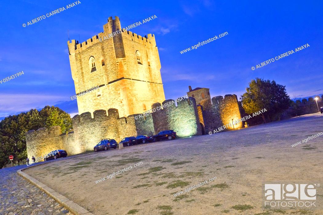 Stock Photo: 13th Century Castle of Bragança, Bragança, Portugal, Europe.