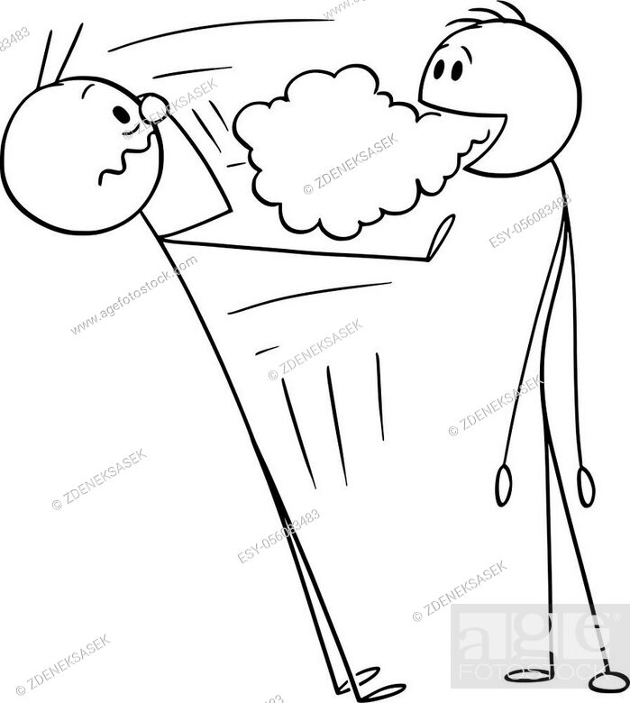 Vector cartoon stick figure drawing conceptual illustration of man with bad  breath, Stock Vector, Vector And Low Budget Royalty Free Image. Pic.  ESY-056083483 | agefotostock