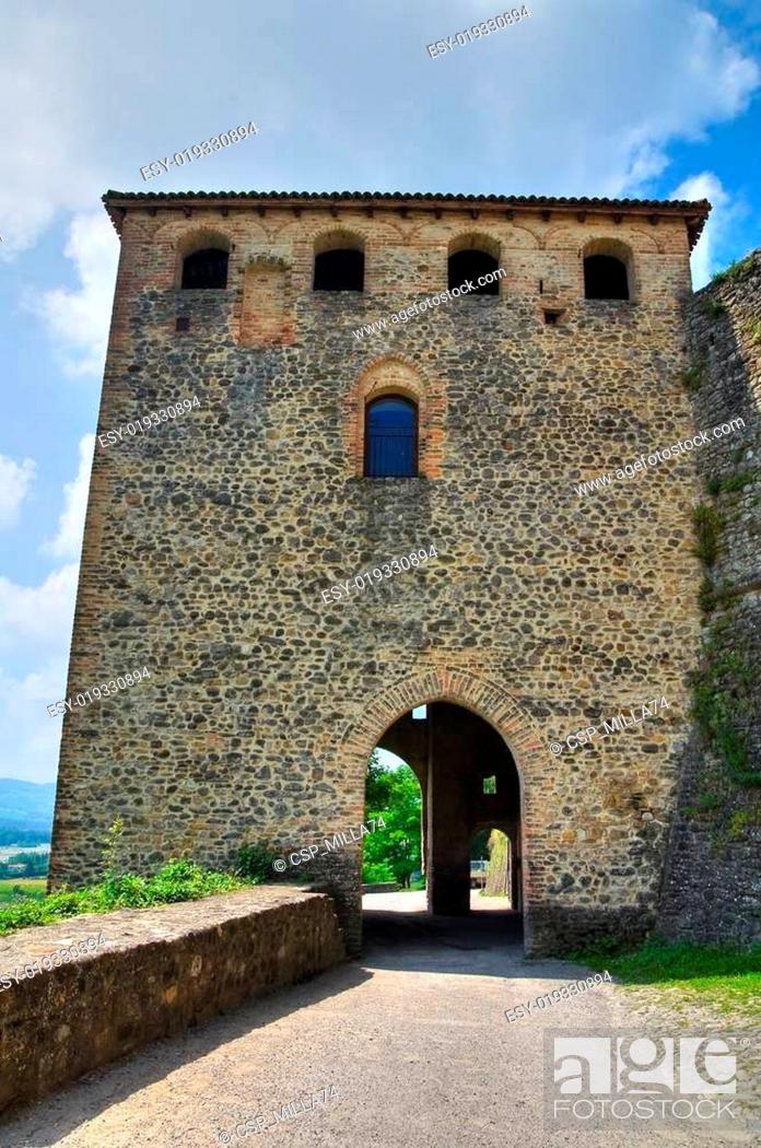 Stock Photo: Castle of Torrechiara. Emilia-Romagna. Italy.