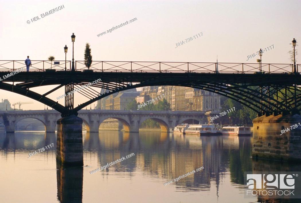 Stock Photo: River Seine, Paris, France.