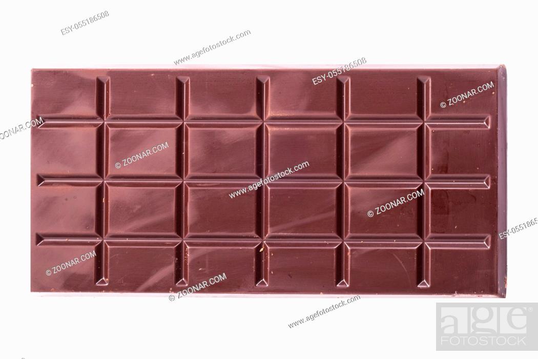 Stock Photo: Sweet chocolate on a white background.