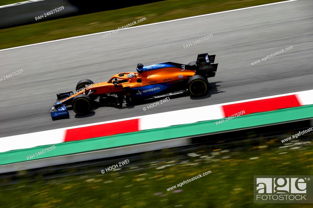 Stock Photo: # 3 Daniel Ricciardo (AUS, McLaren F1 Team), F1 Grand Prix of Styria at Red Bull Ring on June 25, 2021 in Spielberg, Austria. (Photo by HOCH ZWEI).