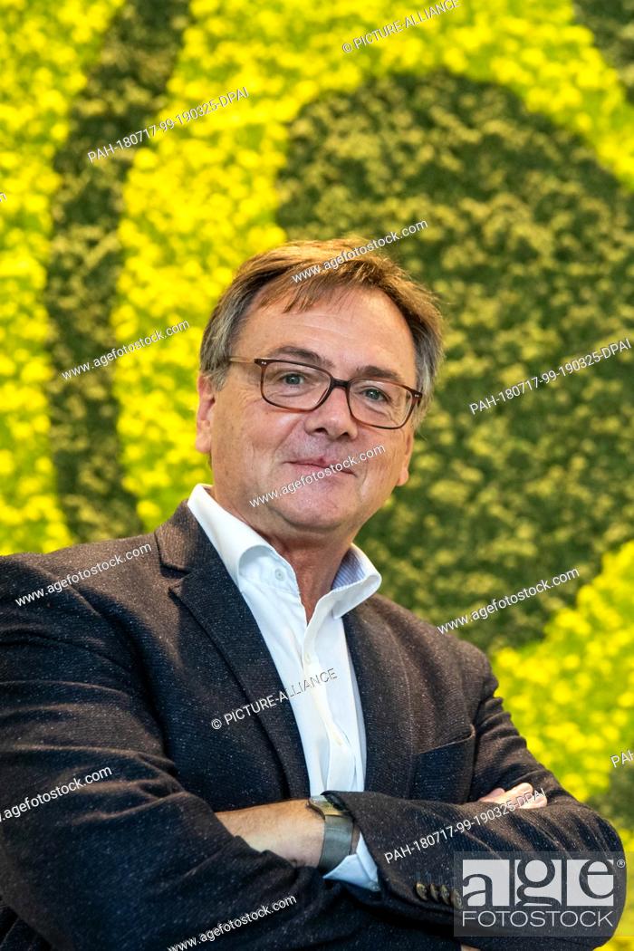 Stock Photo: 17 July 2018, Germany, Fuerth: Soccer, Germany's 2nd Bundesliga, SpVgg Greuther Fuerth, new President: Fred Hoefler, the new President of SpVgg Greuther Fuerth.