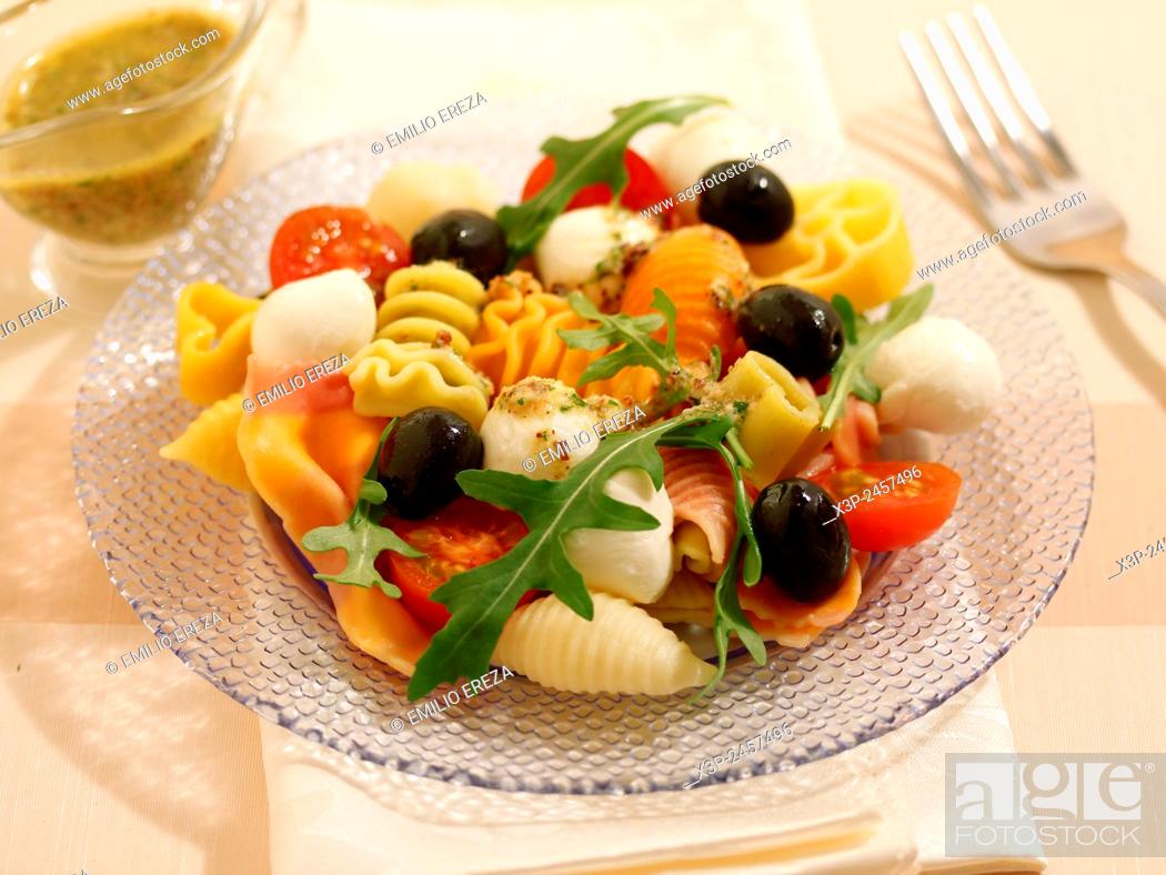 Stock Photo: Pasta salad.