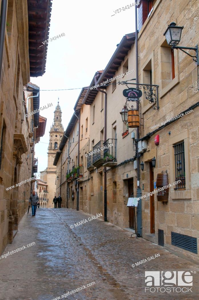 Stock Photo: Street. Briones, La Rioja, Spain.