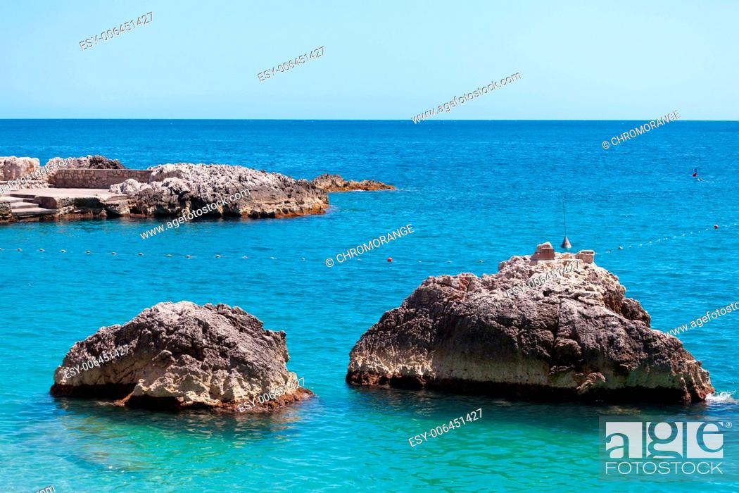 Stock Photo: View of Marina Piccola, Island of Capri, Campania, Italy.