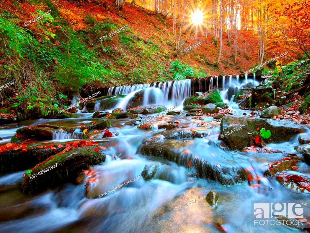 Buy Avikalp Awi4770 Forest Waterfall Nature Mountain Full HD 3D Wallpapers-  (91cm x 60cm) Online at Low Prices in India - Amazon.in