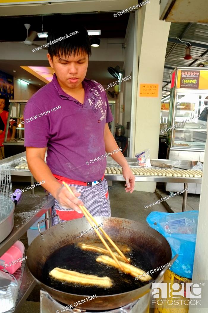 Photo de stock: Streetfood snacks in Kuching, penang malaysia.