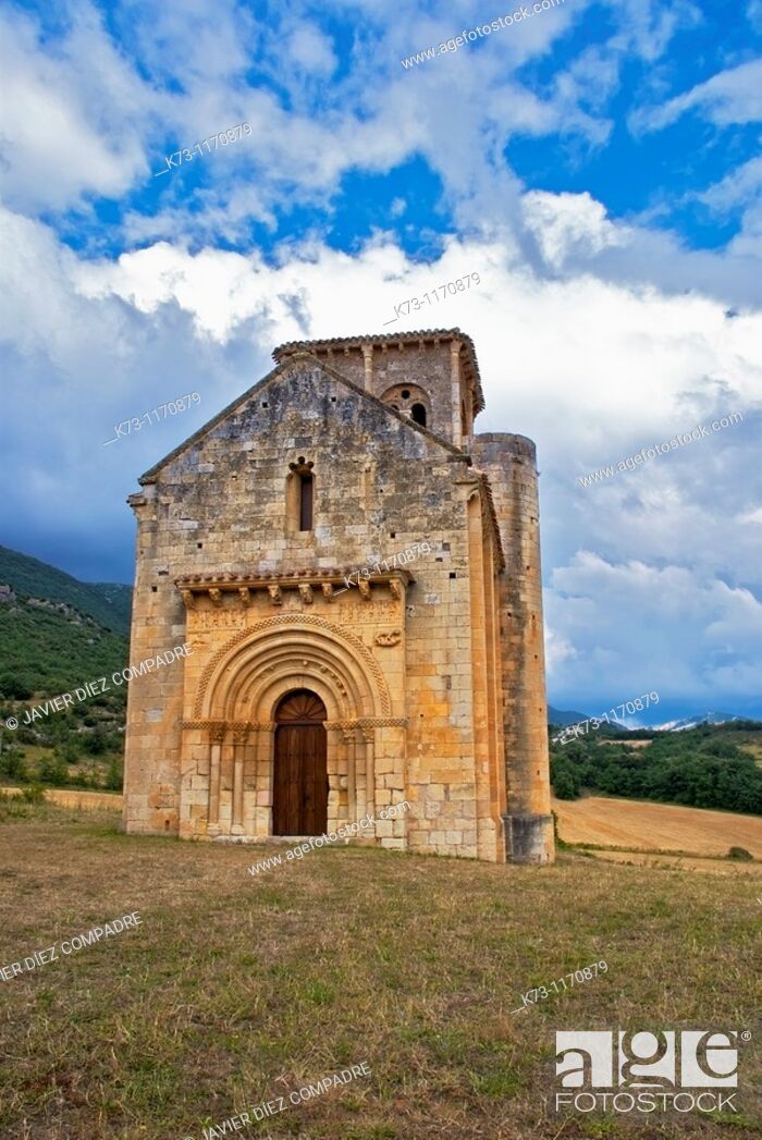 Stock Photo: Romanesque Church of San Pedro de Tejada (12th century). Puente-Arenas. Burgos province. Castilla y Leon. Spain.