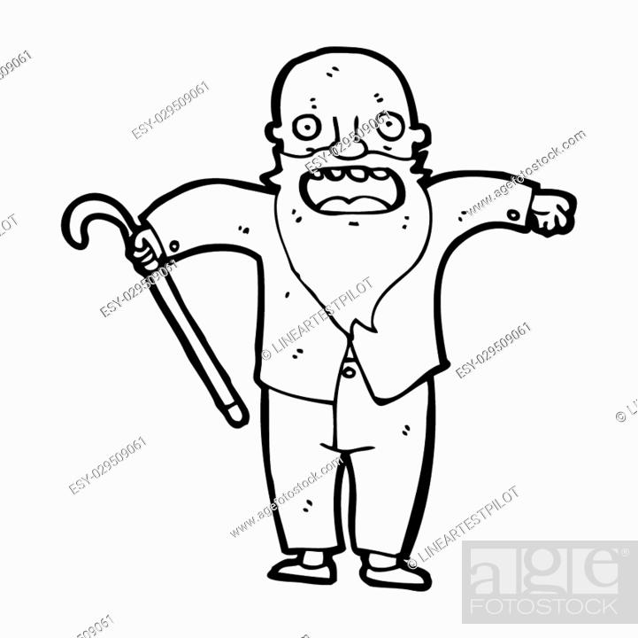 cartoon bearded old man, Stock Photo, Picture And Low Budget Royalty Free  Image. Pic. ESY-029509061 | agefotostock