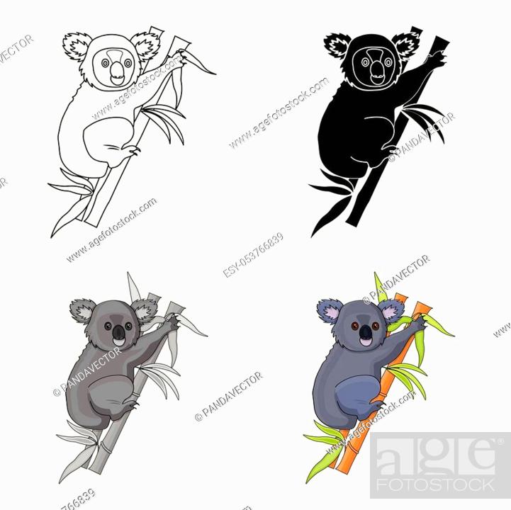 Australian koala icon in cartoon design isolated on white background, Stock  Vector, Vector And Low Budget Royalty Free Image. Pic. ESY-053766839 |  agefotostock