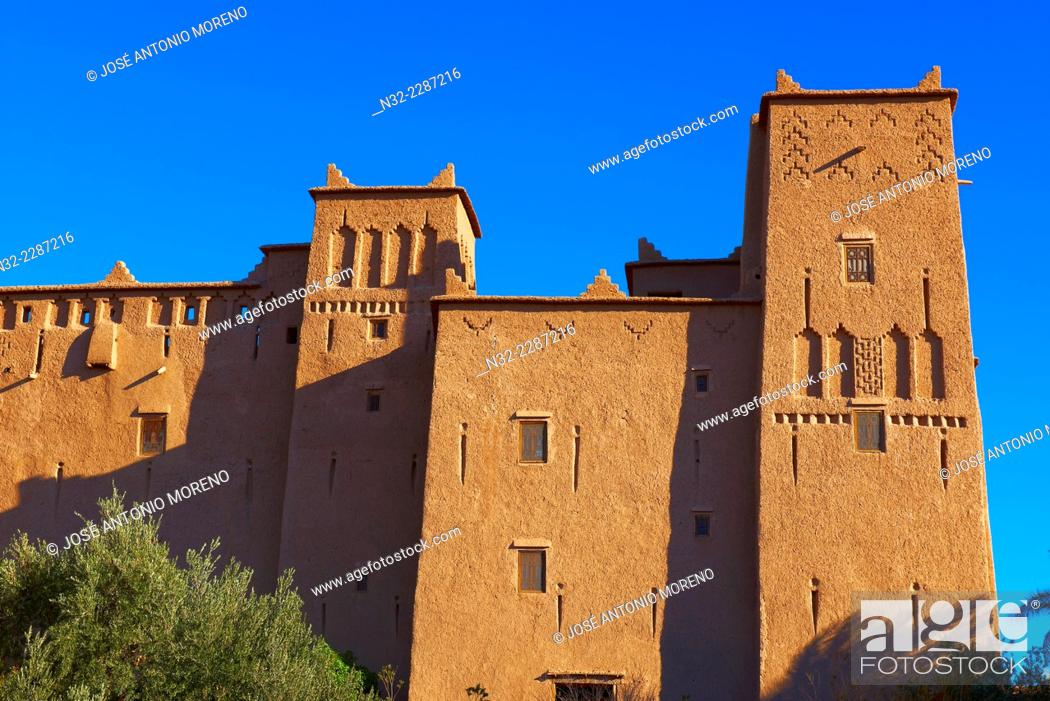 Stock Photo: Ait Ben Moro, Ben Moro Kasbah, Skoura, Ouarzazate, Morocco, Africa.