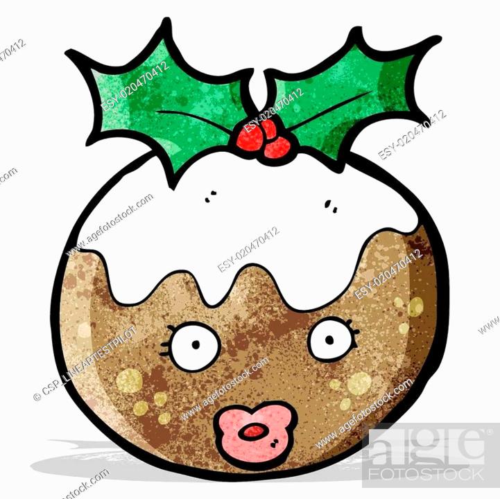 cartoon christmas pudding, Stock Vector, Vector And Low Budget Royalty Free  Image. Pic. ESY-020470412 | agefotostock